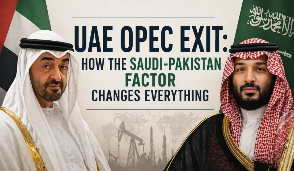 UAE OPEC Exit: How the Saudi-Pakistan Factor Changes Everything